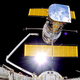 Hubble during its deployment from the space shuttle Discovery on April 25, 1990.